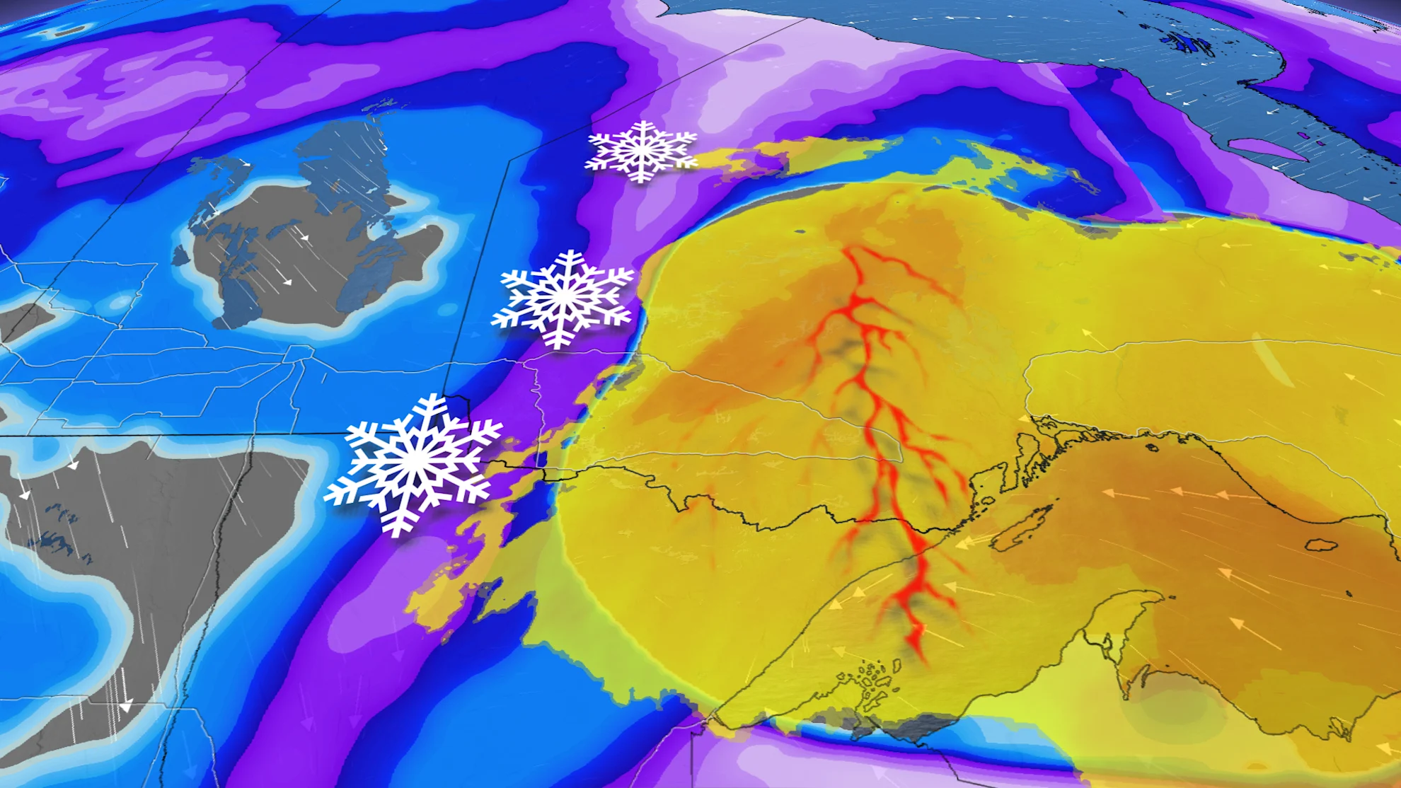 10-20 cm of snow, ice and thunderstorms: Messy weekend in Manitoba, NW Ontario