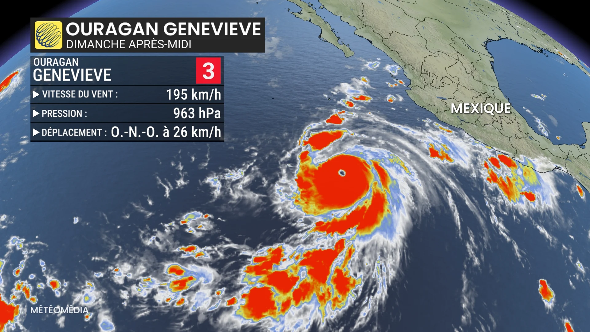 Vents de 195 km/h : Genevieve devient le premier ouragan majeur de 2026