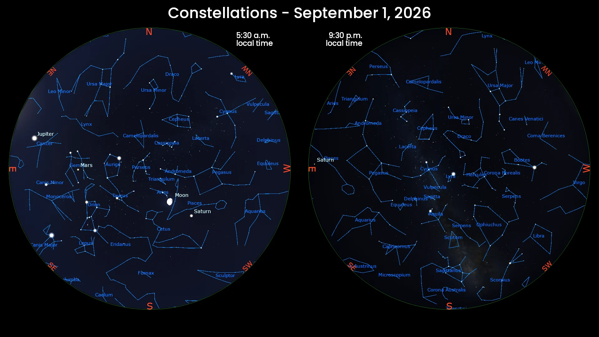 September 1st 2026 Constellations
