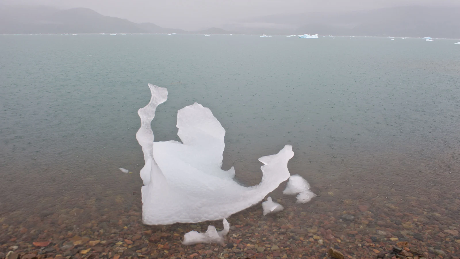 Ice Sculpture in Rain Arctic - GettyImages-838083426