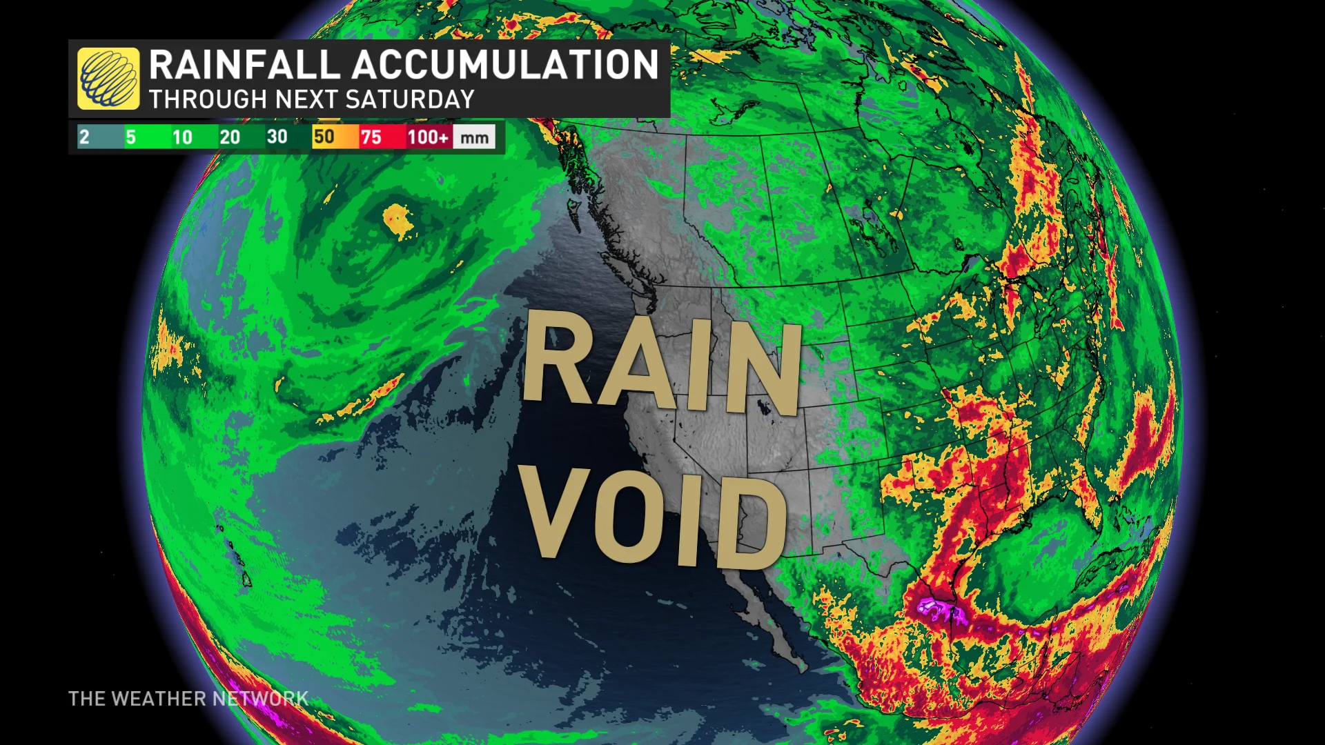 Rainfall map next 10 days for B.C.
