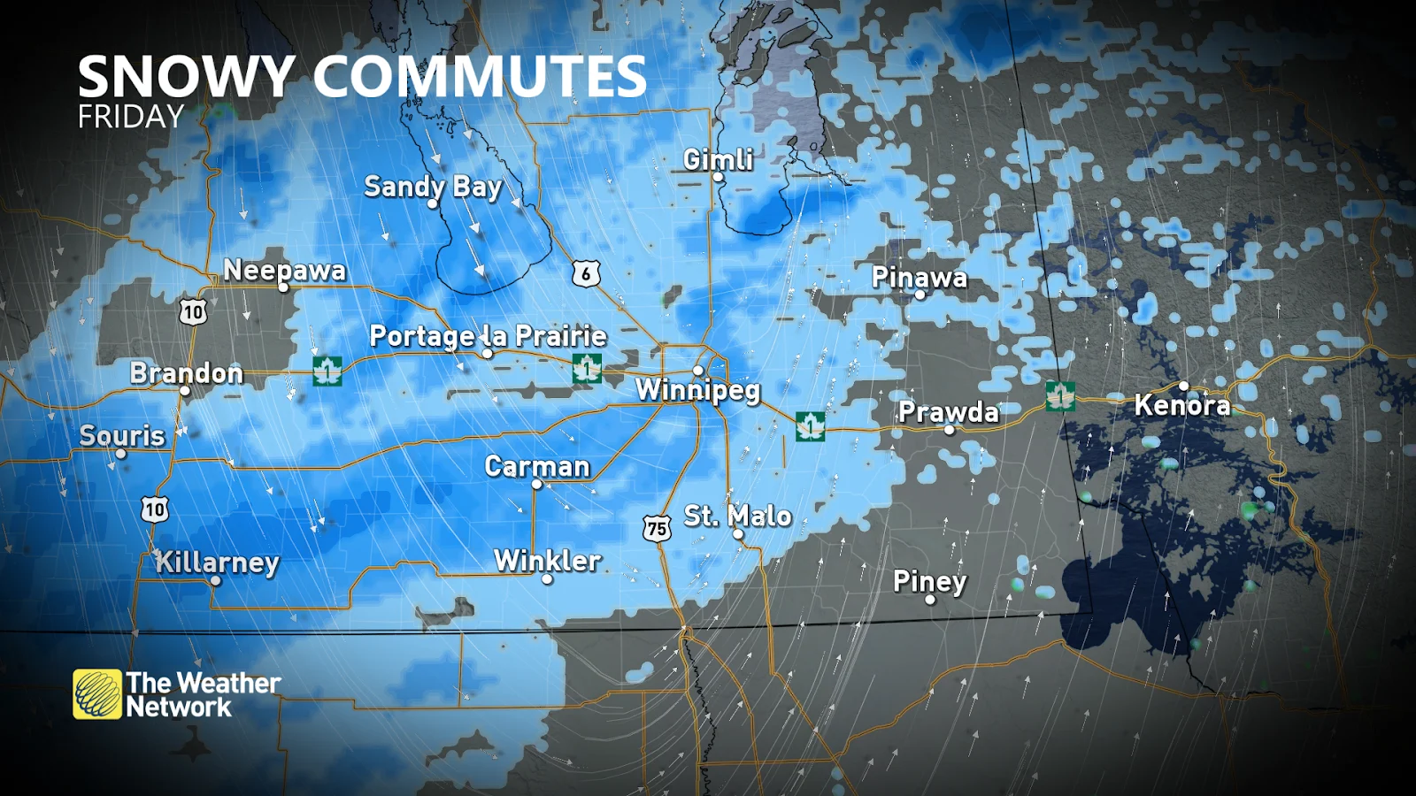 Winnipeg snowy commute