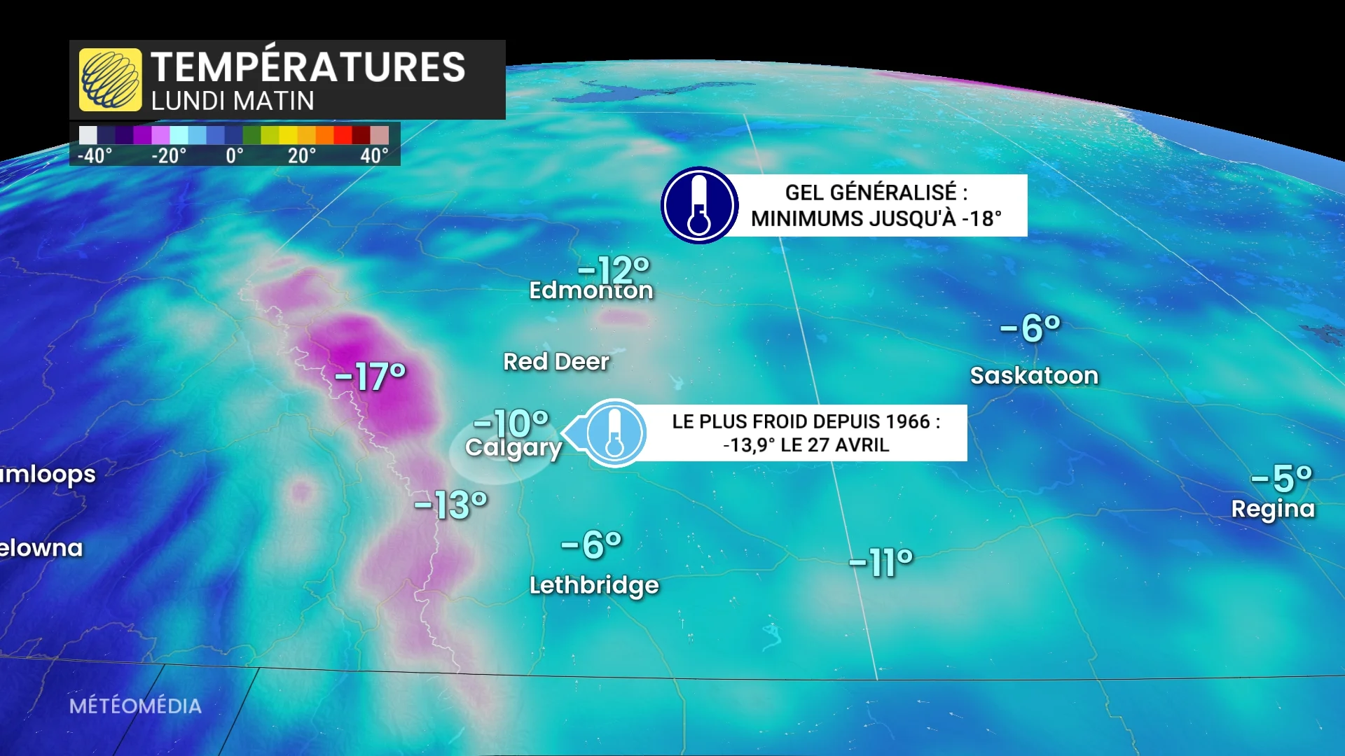 Deux extrêmes : quand un côté gèle, l’autre a très très chaud