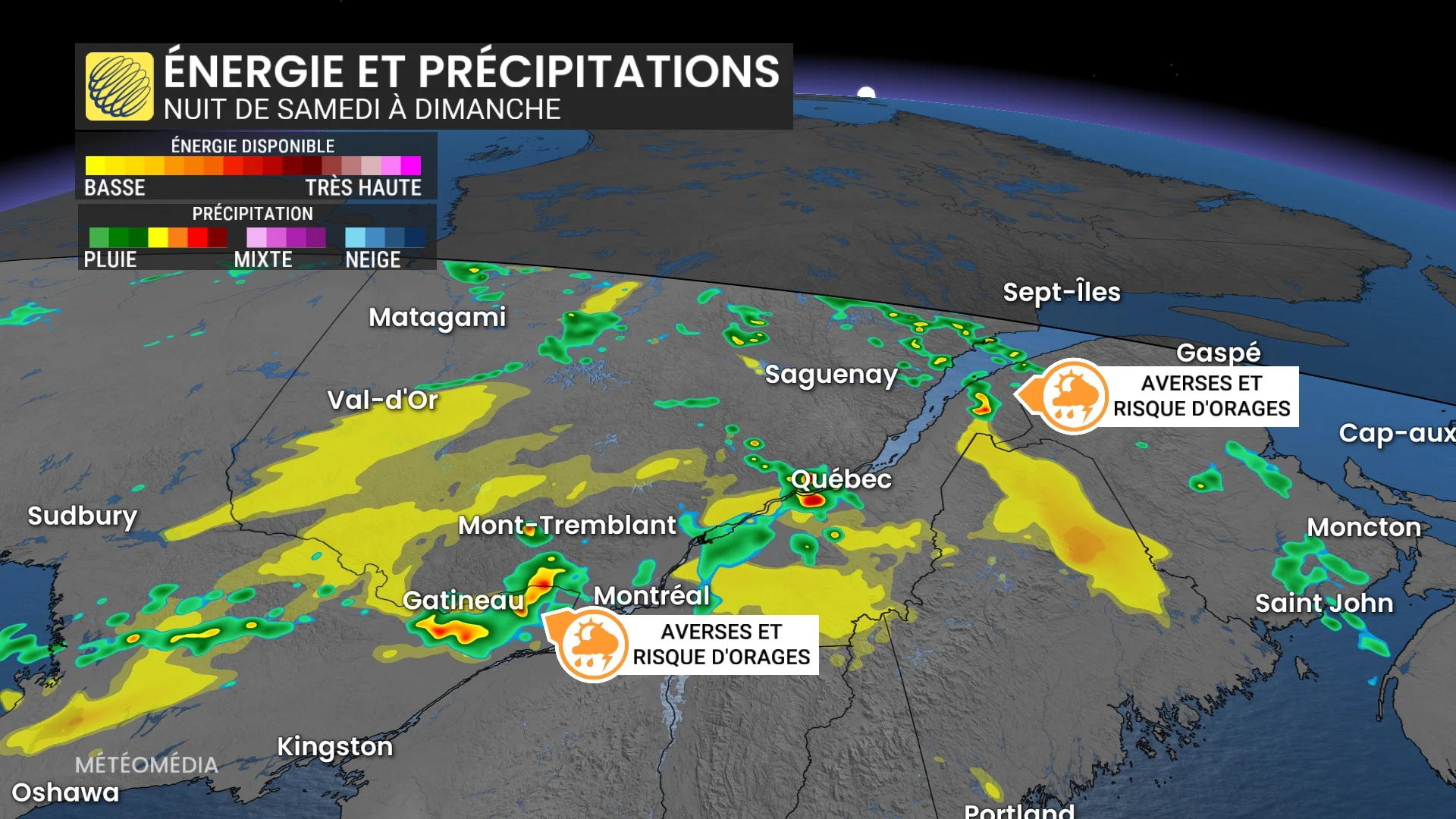 Samedi : de la pluie et des grêlons