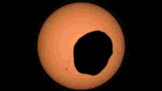 Phobos Mars Solar Eclipse - NASA