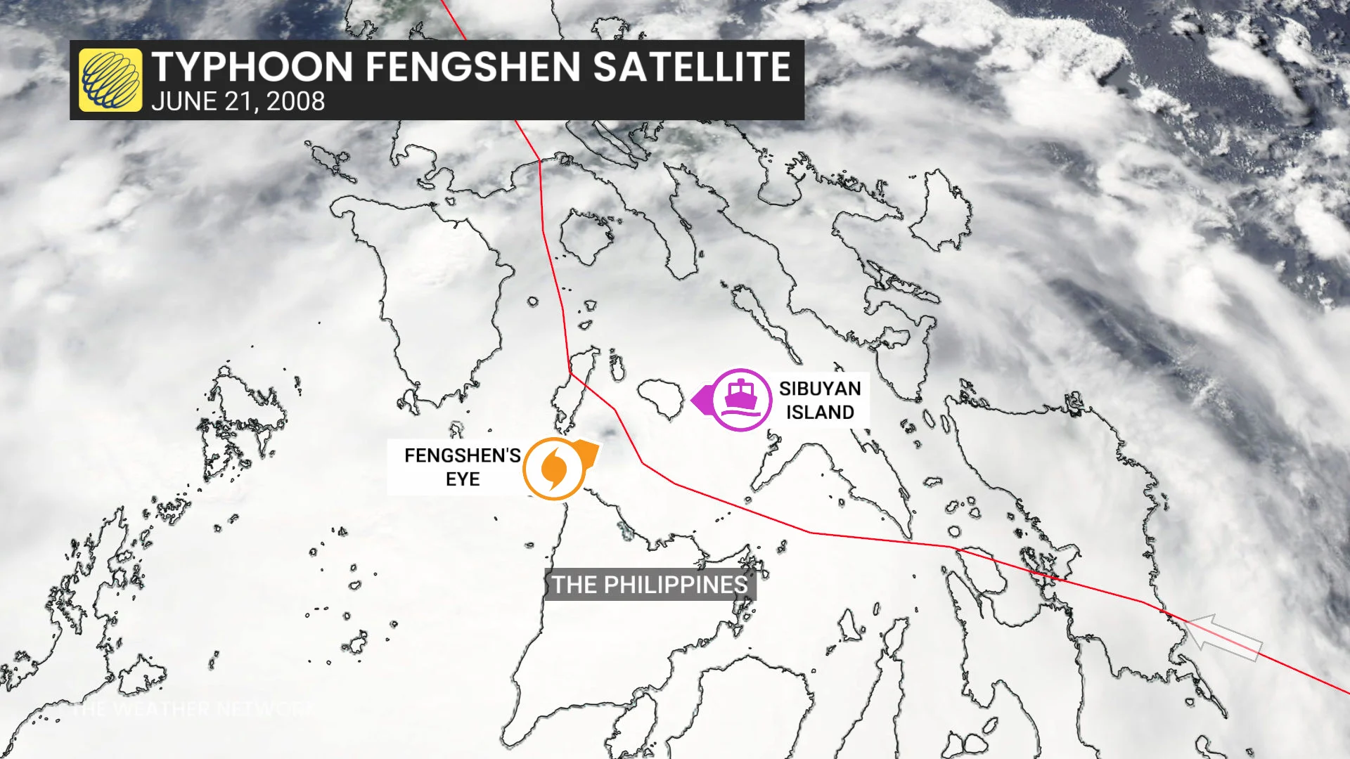 Typhoon Fengshen Satellite June 21 2008