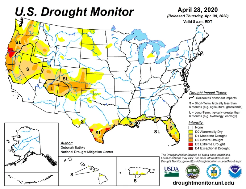 us drought april 28