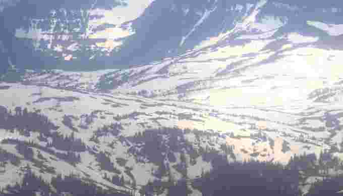 Plentiful snow seen at Sunshine Village on the village webcam. (Banff Sunshine Village)