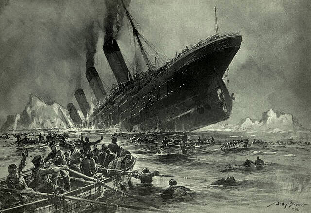 Wikipedia Sinking of the titanic