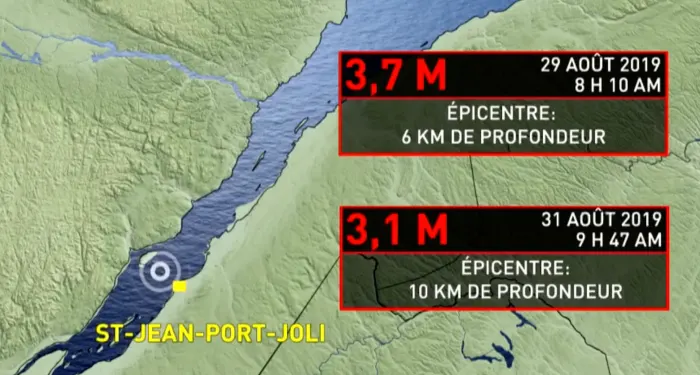 Deux séismes en trois jours dans l'est du Québec
