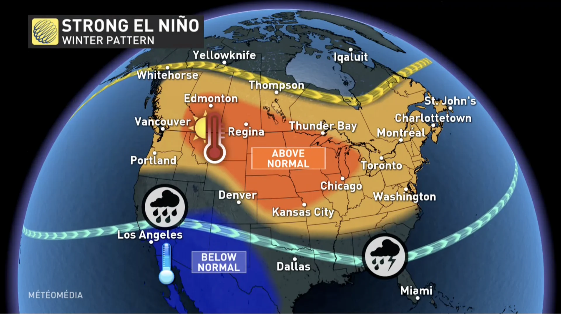 El Nino Impacts - Canada Winter Sneak Peek 2023 - Weather Highlight thumb.