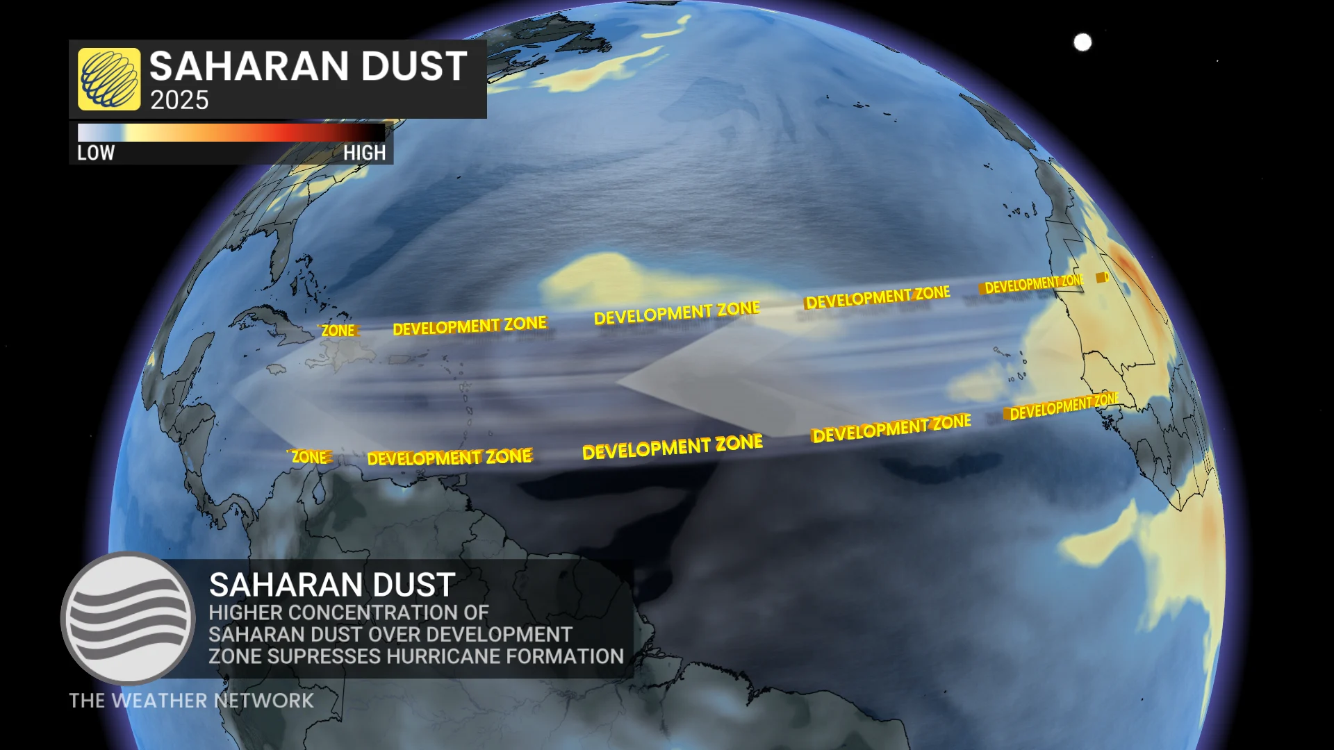 Saharan dust in 2025