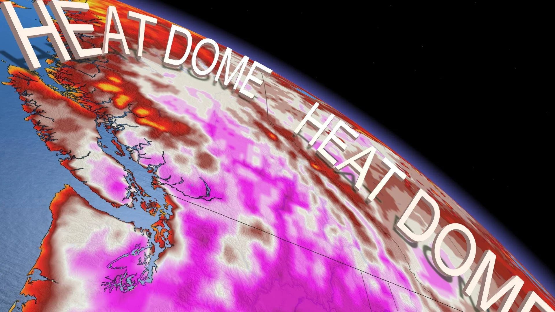 Heat dome inflates over Western Canada, the harbinger of all-time warmth?