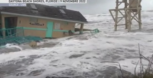 Hurricane Nicole swallows homes in Florida
