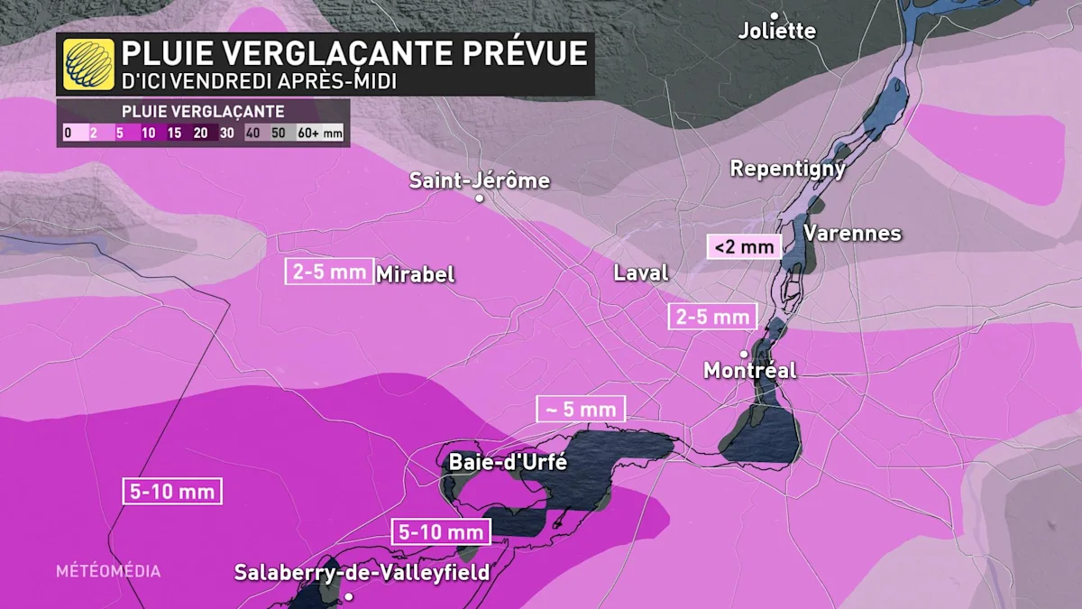 Vendredi un facteur pourrait aggraver la situation MétéoMédia