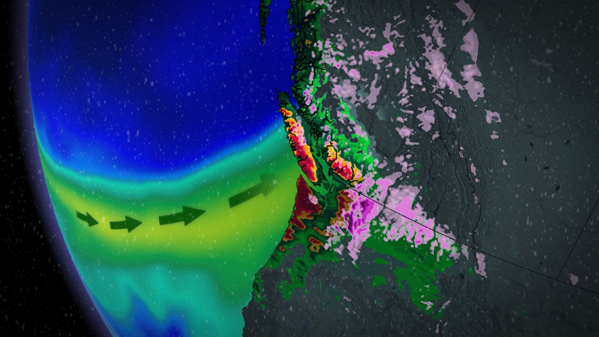 Atmospheric river brings slog of heavy rain to B.C., risks flood in ...
