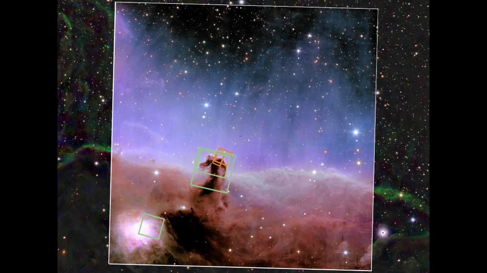 Euclid Horsehead Nebula v Hubble JWST views