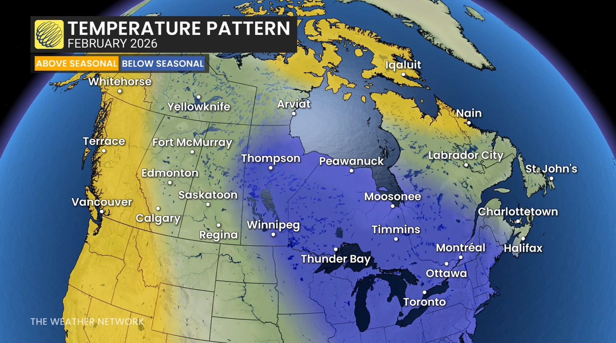 February 2026 Temperature Pattern