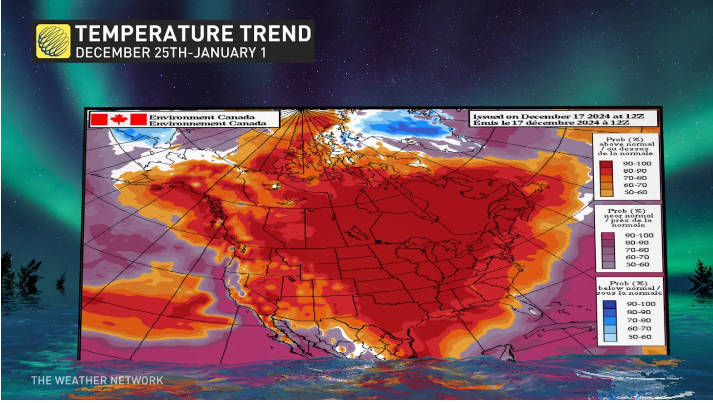 Temperature trend for the last week of December 2024