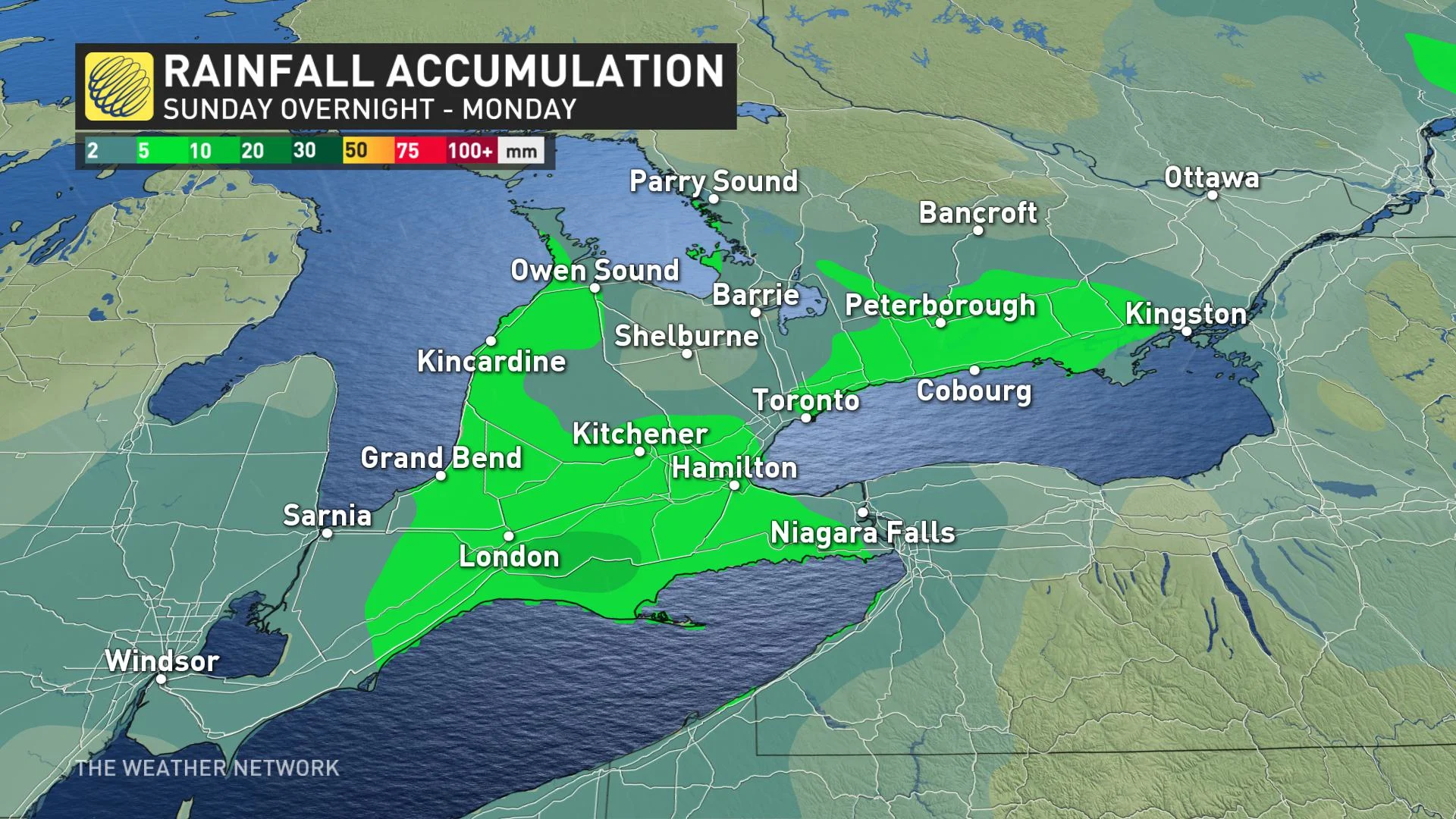 Ontario rain