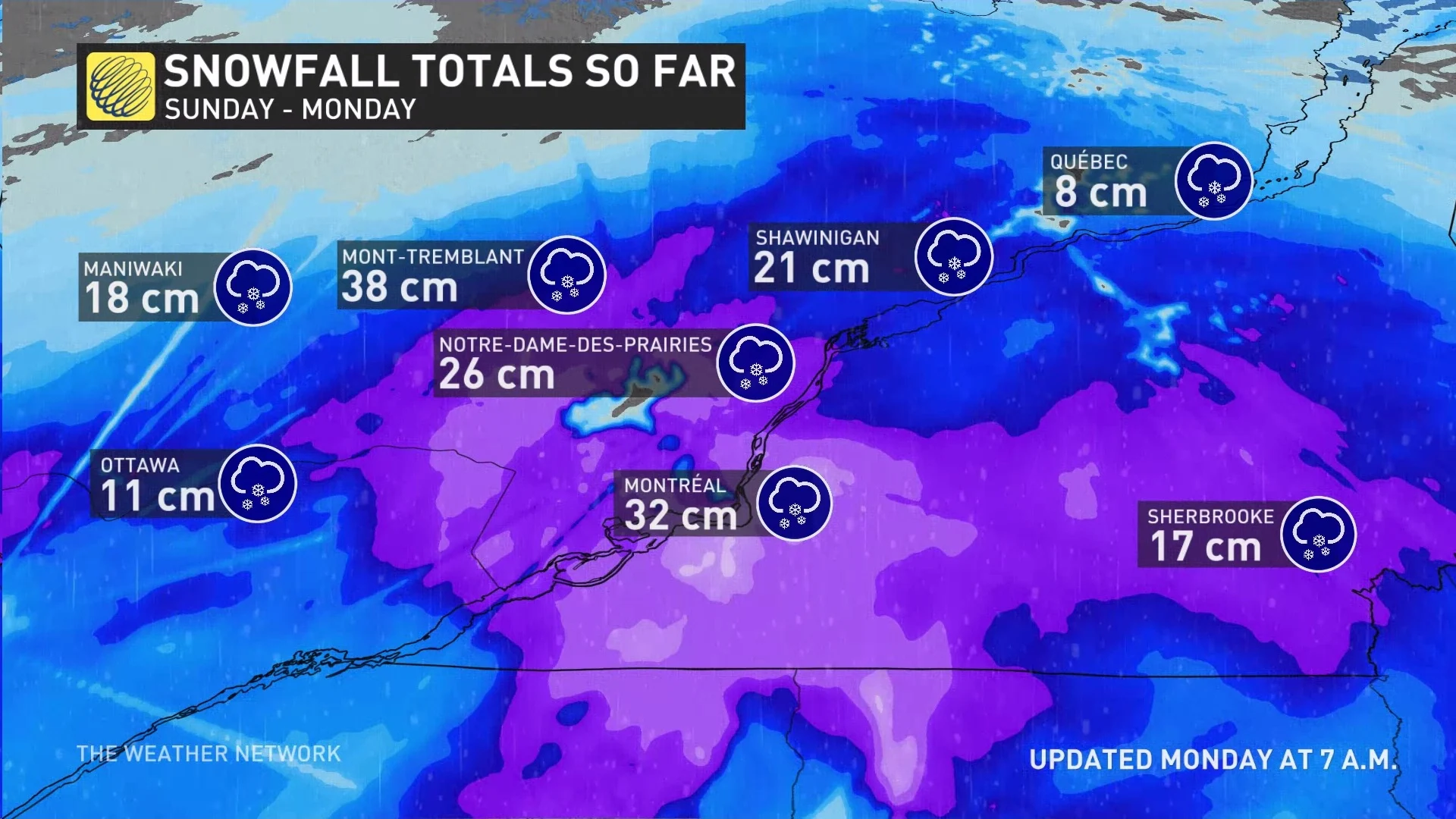 Snowfall Totals Add Up In Eastern Canada After Impactful Wintry Wallop The Weather Network 5409