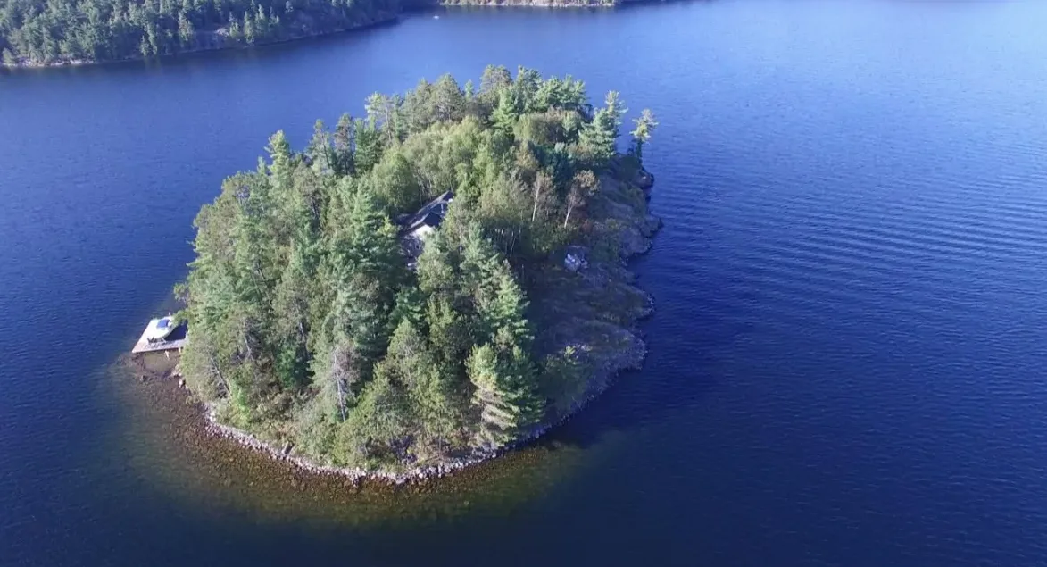 When Keith Perrin bought Hurtubise Island near Sudbury, the deed said it was named Number 2, Island 2. So he set about giving it an official name. (Submitted by Keith Perrin) CBC