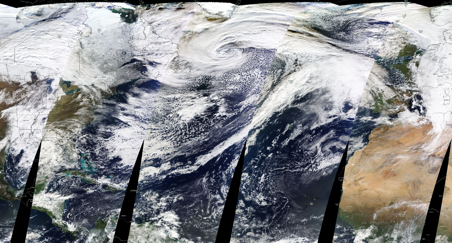 (NASA) Visible satellite image December 7, 2023