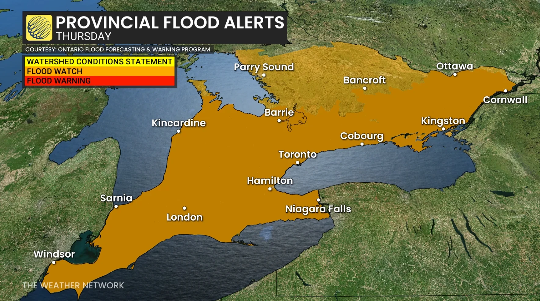 Ontario provincial flood watch - March 5, 2026