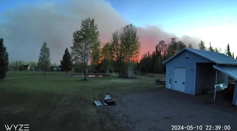 CBC - Smoke from Parker Lake fire - Submitted by Claude Normandeau