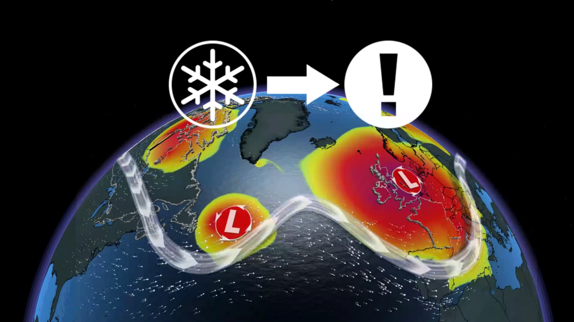 Canada’s strong jet stream creates a bomb cyclone that will hit the UK, France