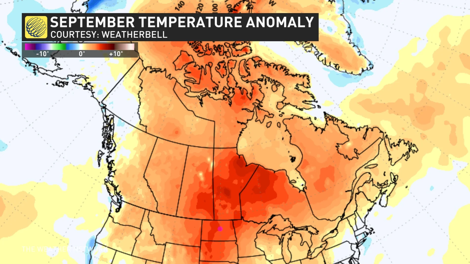 September 2024 temperature anomaly October 2024 outlook