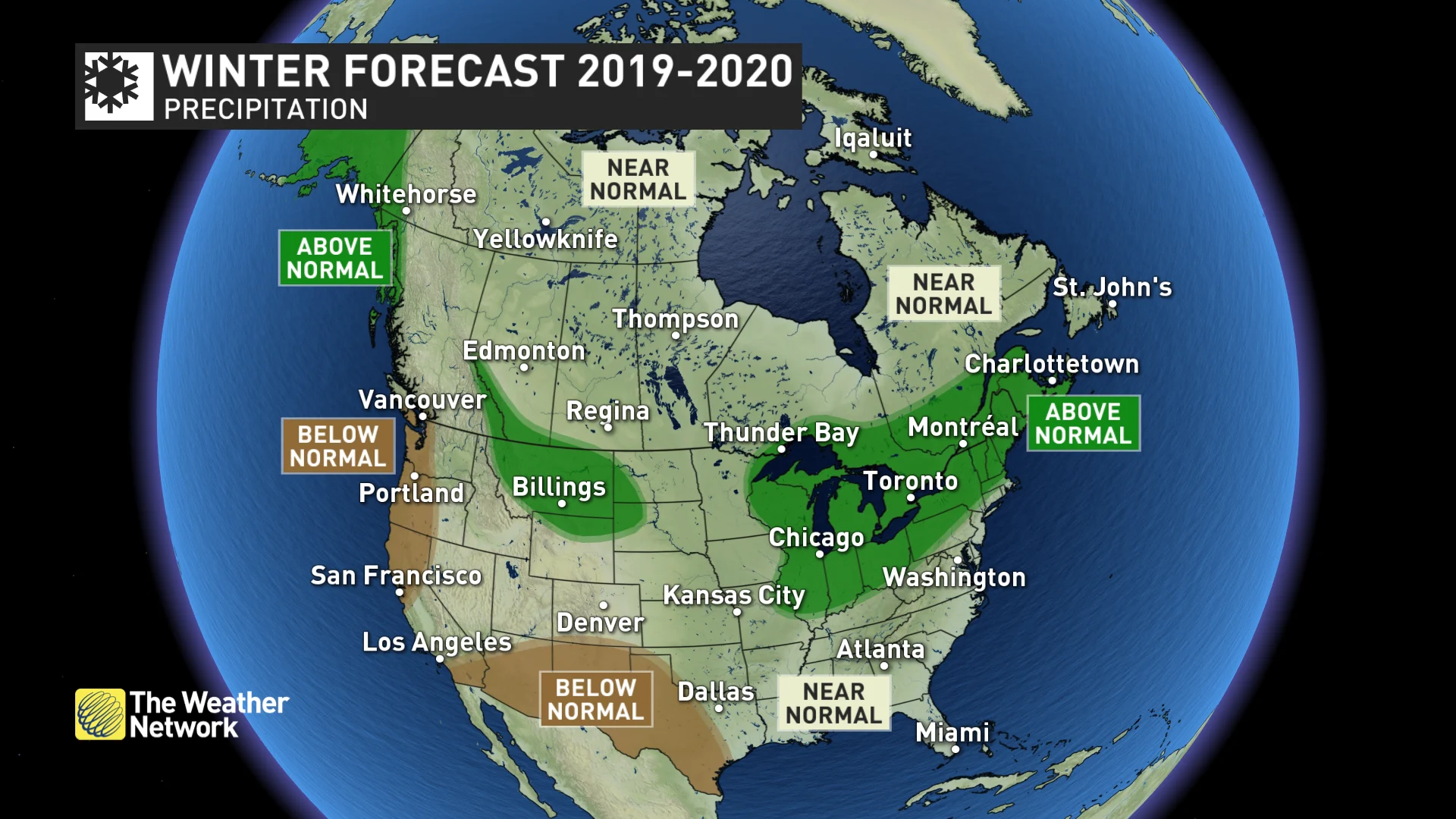 U.S. winter precipitation forecast