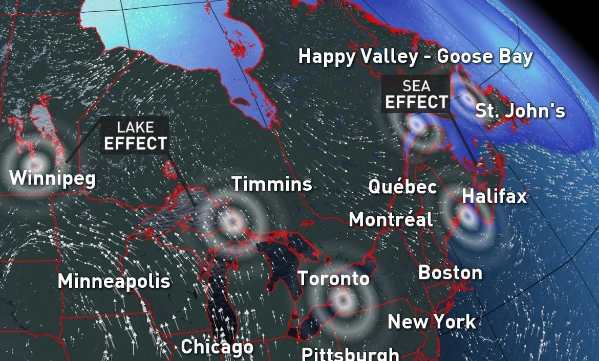 The world's lake-effect snow hot spots might surprise you