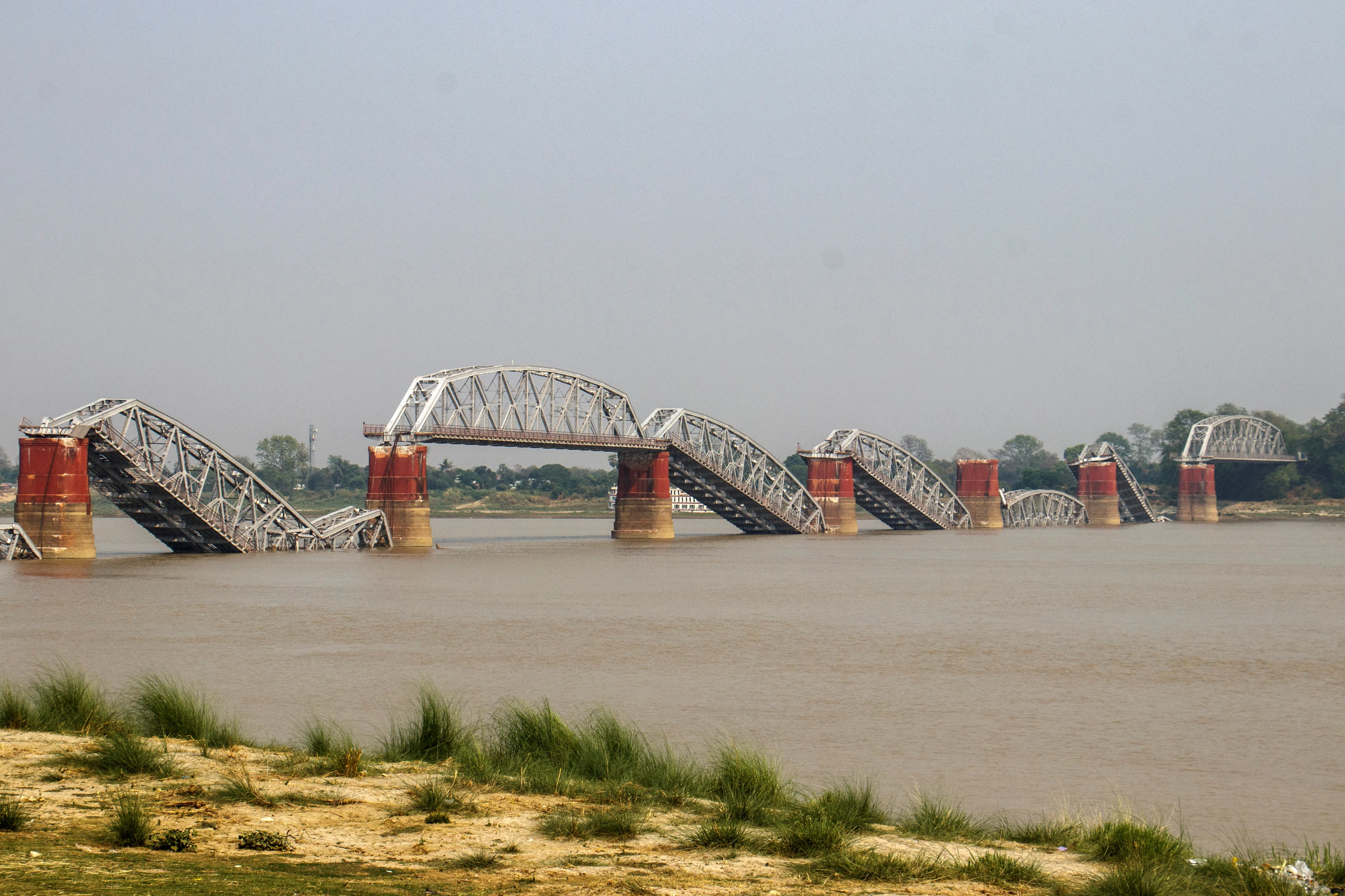 REUTERS: A collapsed bridge is pictured after a strong earthquake, near its epicenter, in Sagaing, Myanmar, March 31, 2025. REUTERS/Stringer