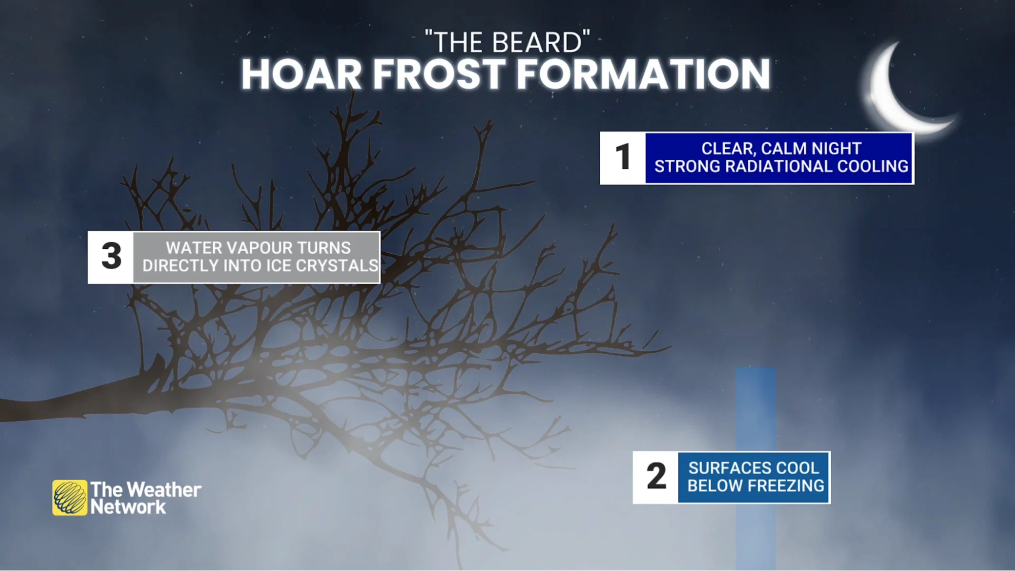 Hoar frost formation explainer