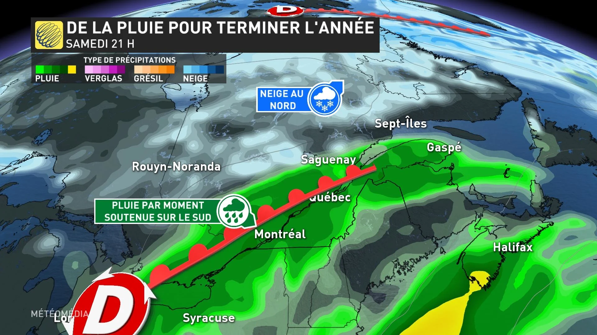 De la pluie pour terminer l-année - 21h