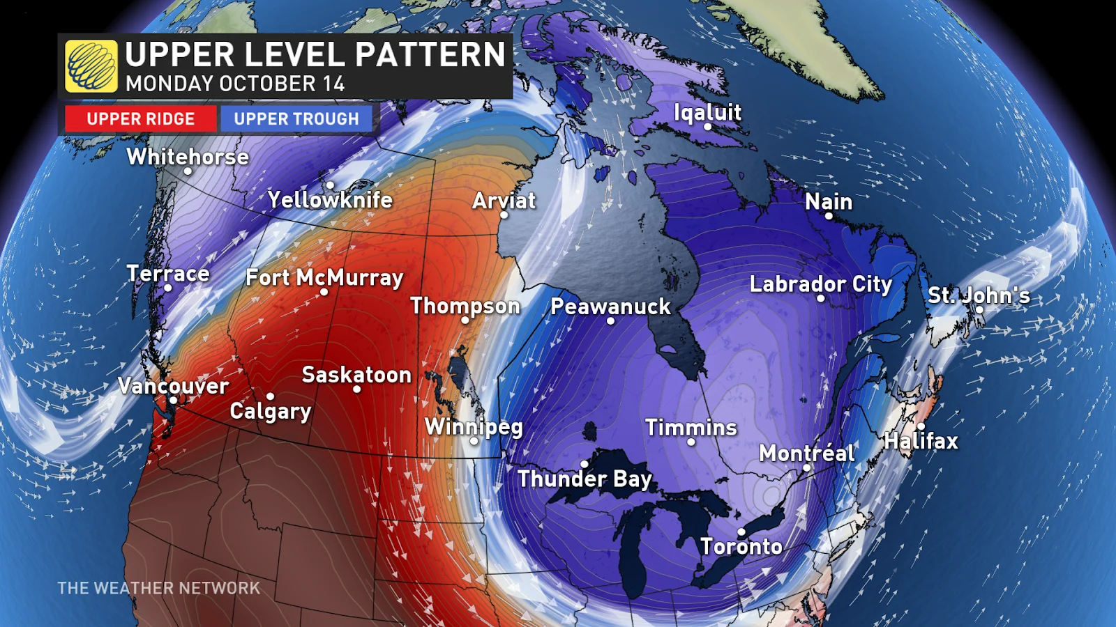 Thanksgiving upper level pattern