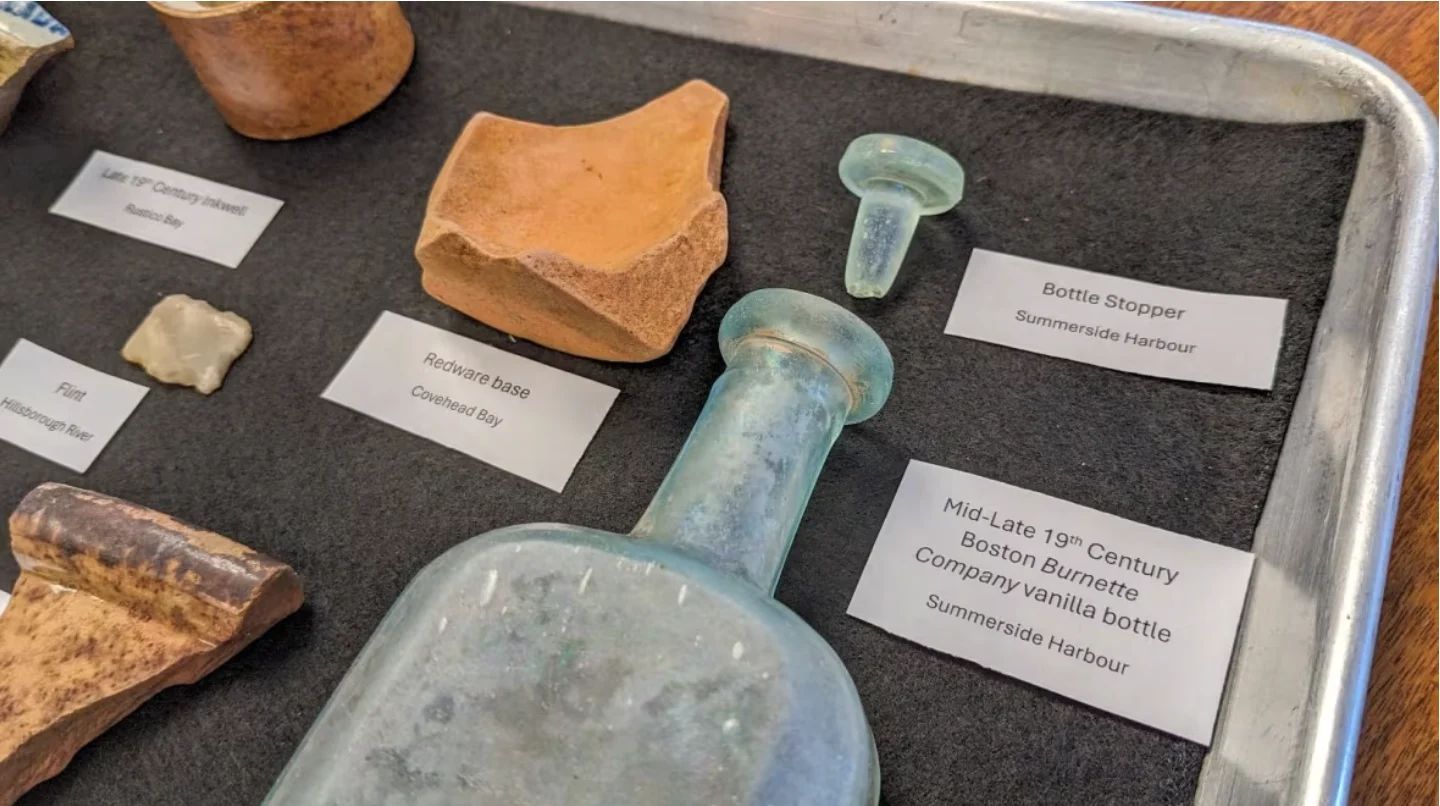 CBC:  Some of the artifacts that have been preserved by P.E.I.'s archaeology department. (Shane Hennessey/CBC)