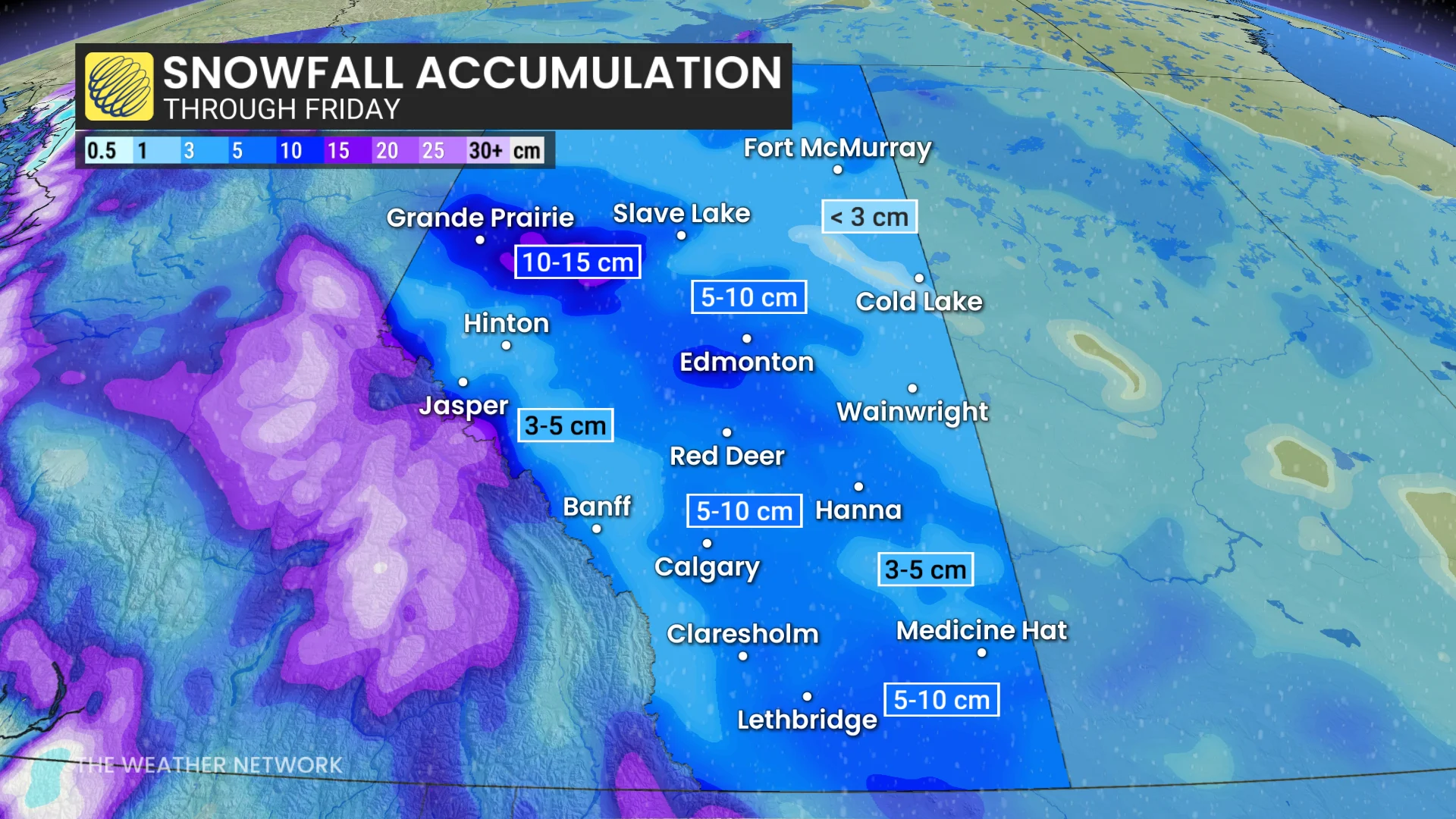Baron - Alberta snow totals - Dec4