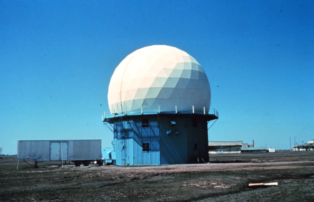 NSSL's first Doppler Weather Radar located in Norman, Oklahoma.