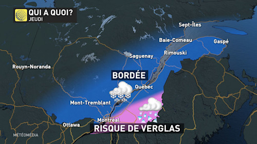 Jusqu'à 30 (!) cm de neige avec du verglas au Qc MétéoMédia