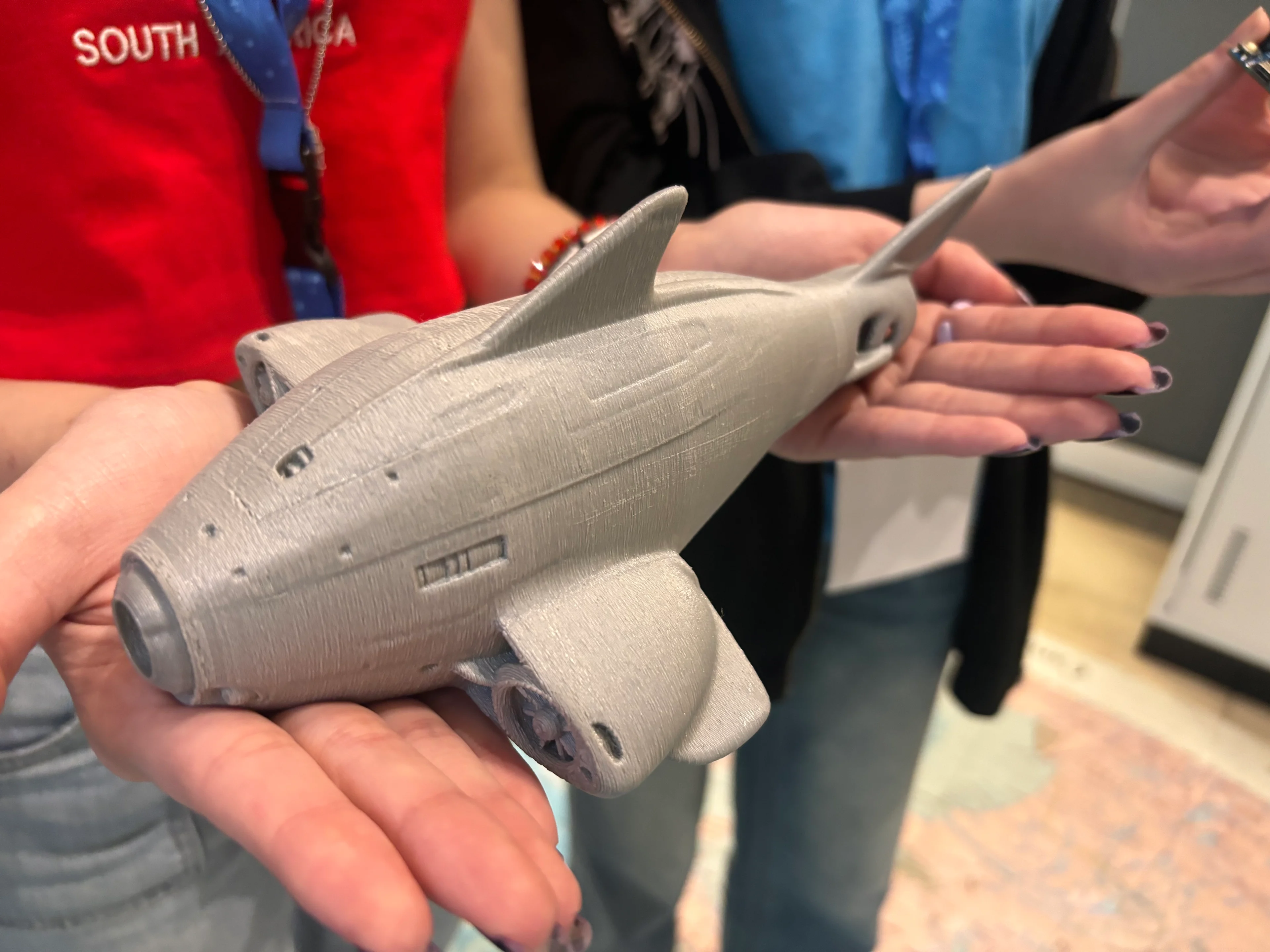 A drone created by students from Chile to detect fish that escape from farms. (Nate Coleman/TWN)