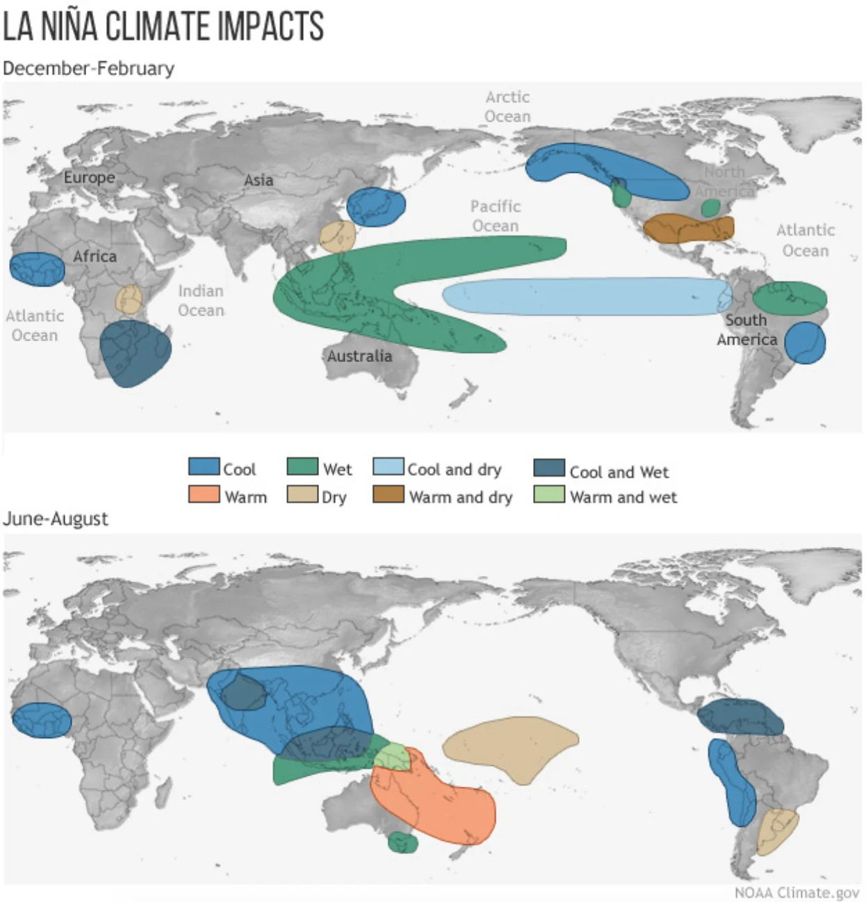 La Nina climate impacts