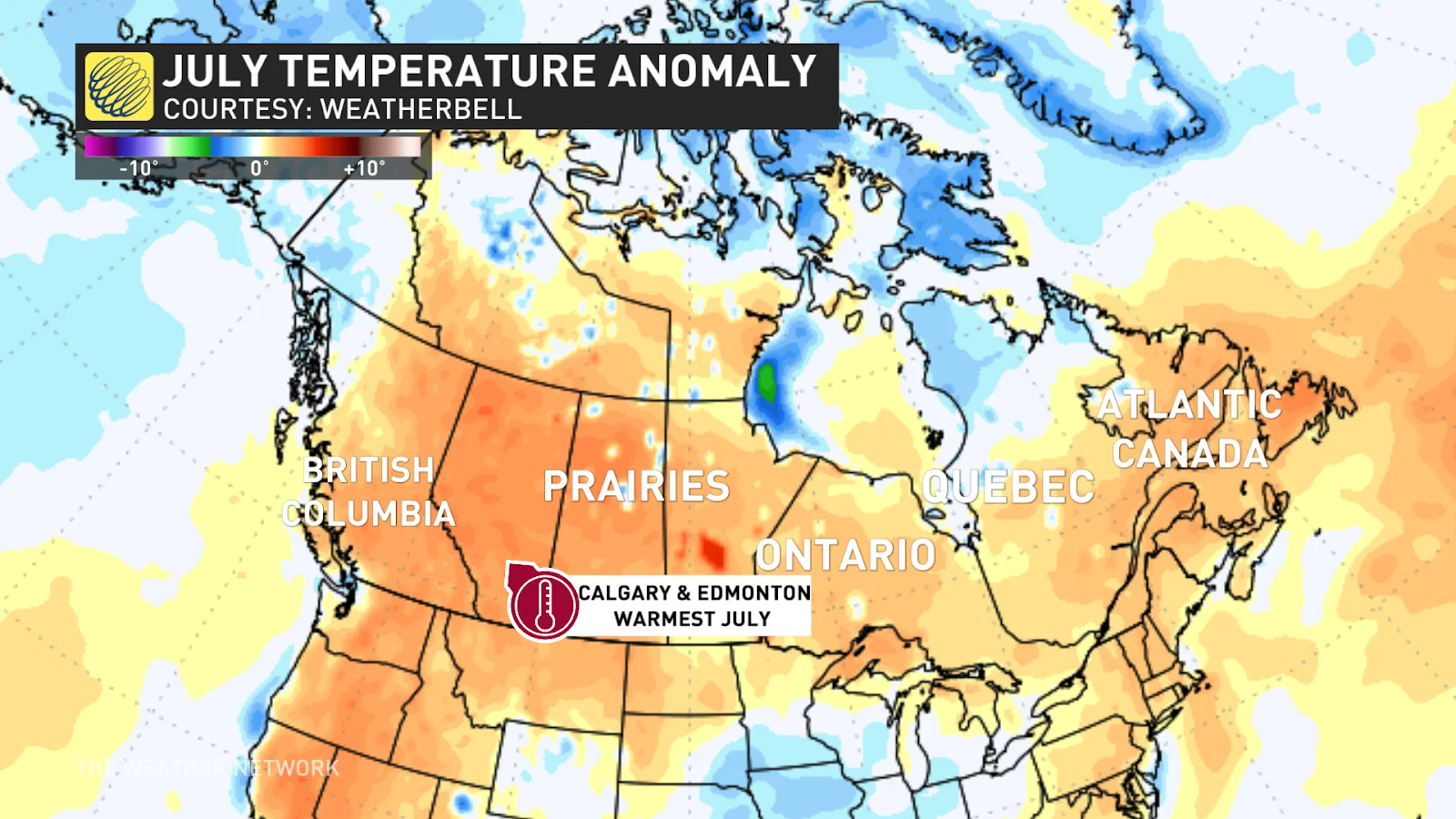 BC and AB temperature anomaly