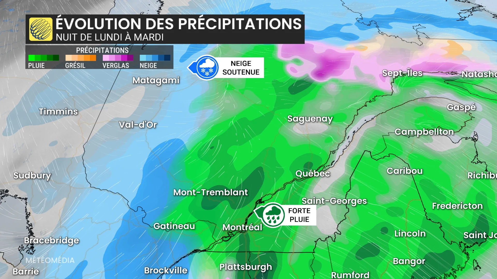 Tempête hivernale : le nord-ouest du Québec sous la neige