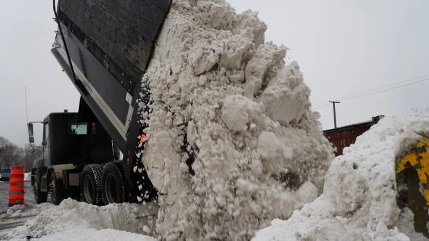 How Montreal dumps 300,000 truckloads of snow each winter
