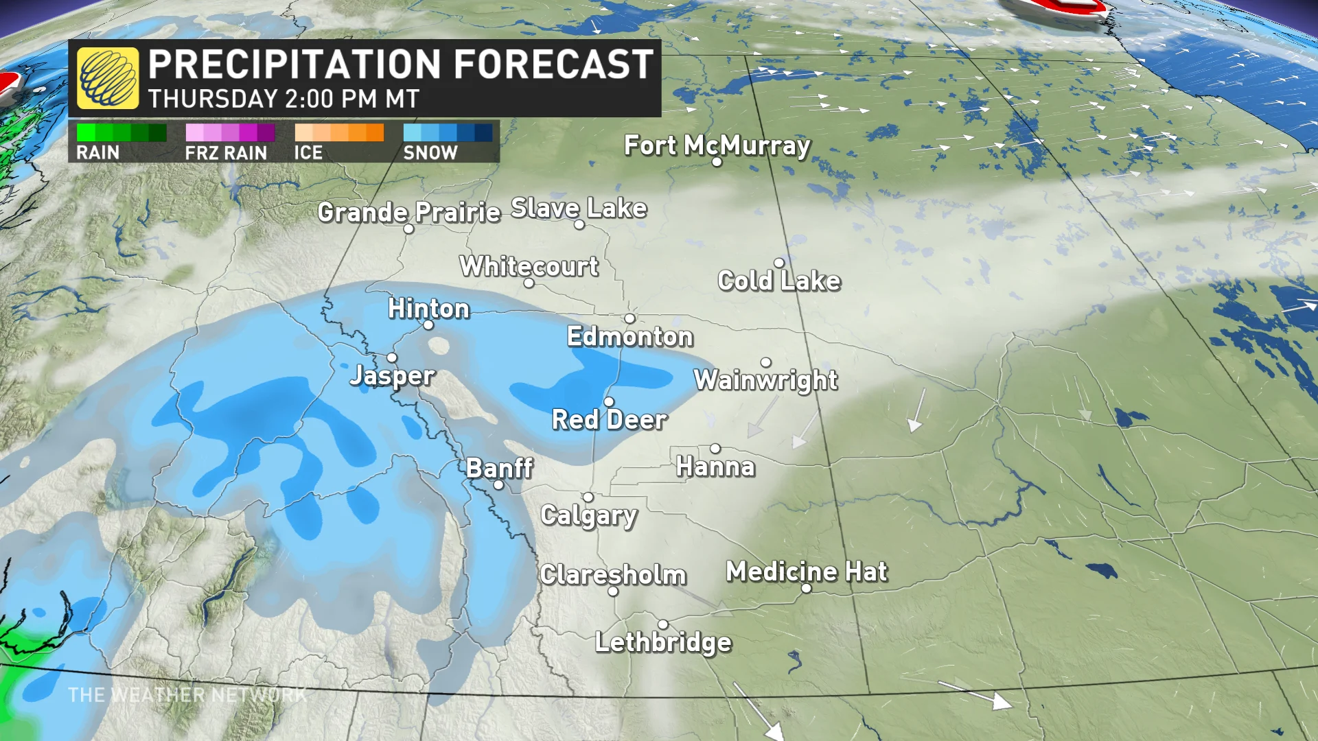 Reality returns to Alberta as temperatures take a dive and snow appears