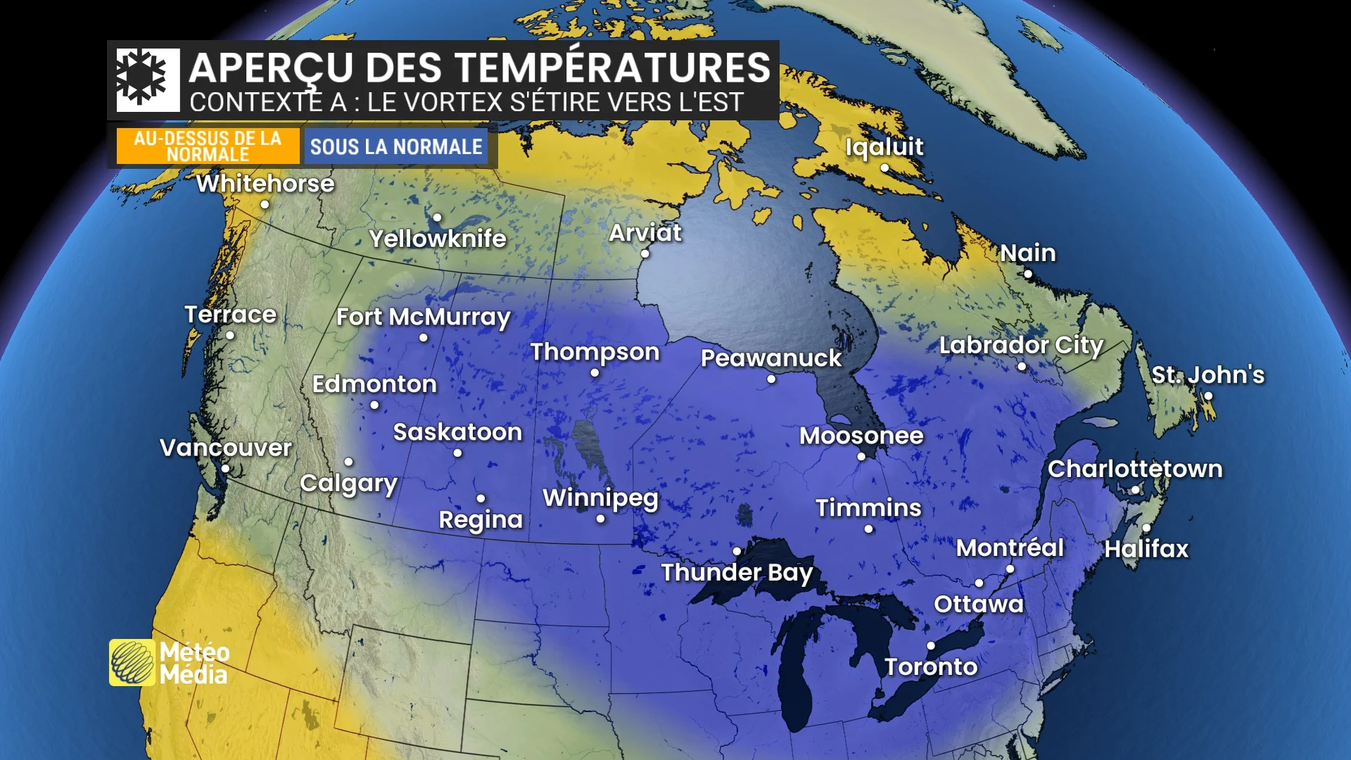 Aperçu de l'hiver : le Québec subira la danse du vortex polaire