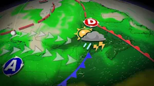 Le risque d’orages se poursuit, mais la chaleur perd du mordant. Détails ici.