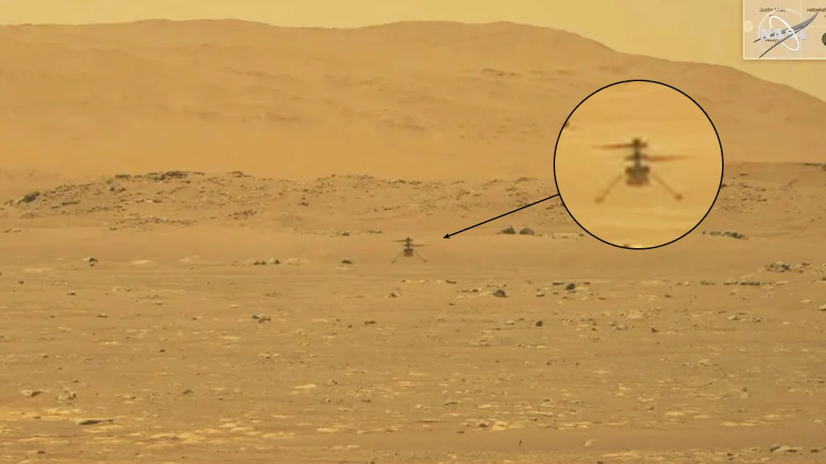 Mars helicopter makes history with its first flight on another planet